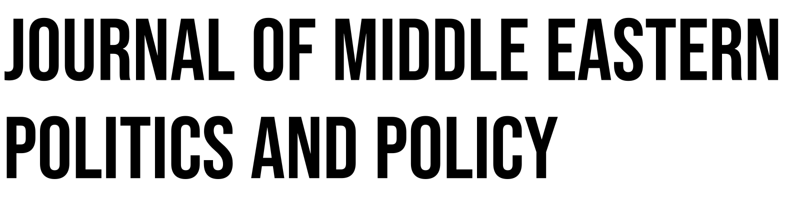 Journal of Middle Eastern Politics and Policy (JMEPP)